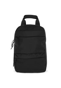 4f - Plecak 4F WSS24ABACU27920S - czarny. Kolor: czarny. Materiał: poliester, materiał. Wzór: aplikacja #1