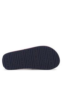 TOMMY HILFIGER - Tommy Hilfiger Japonki Stripes Flip Flop T3B8-32920-0058 M Granatowy. Kolor: niebieski. Materiał: materiał