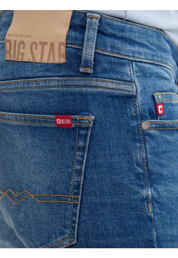 Big-Star - Jeansy męskie niebieskie Terry Carrot 337. Kolor: niebieski. Styl: elegancki