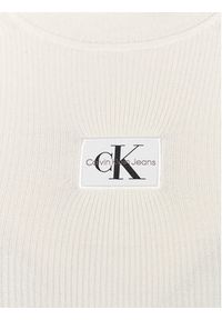 Calvin Klein Jeans Golf J20J221688 Écru Slim Fit. Typ kołnierza: golf. Materiał: lyocell #4