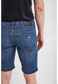 Emporio Armani - Spodenki jeansowe męskie EMPORIO ARMANI. Materiał: jeans