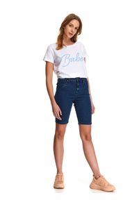 DRYWASH - Jeansowe szroty damskie. Okazja: na co dzień. Kolor: niebieski. Materiał: jeans. Styl: casual #1