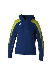 ERIMA - Bluza damska z kapturem Erima Evo Star. Typ kołnierza: kaptur. Kolor: niebieski, wielokolorowy, zielony. Materiał: materiał, polar. Długość rękawa: raglanowy rękaw. Sezon: zima #1