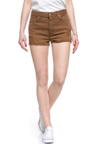 Wrangler - WRANGLER THE SHORT SADDLE BROWN W27XRJ248. Kolor: brązowy #7