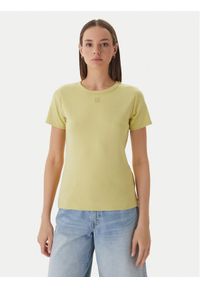 Hugo - HUGO T-Shirt Deloris 50512002 Beżowy Regular Fit. Kolor: beżowy. Materiał: bawełna #1