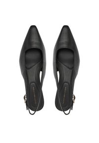 TOMMY HILFIGER - Tommy Hilfiger Czółenka Th Buckle Slingback Low Pump FW0FW09009 Czarny. Kolor: czarny. Materiał: skóra #6