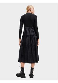 Desigual Sukienka codzienna 23WWVWAD Czarny Regular Fit. Okazja: na co dzień. Kolor: czarny. Materiał: syntetyk. Typ sukienki: proste. Styl: casual #3