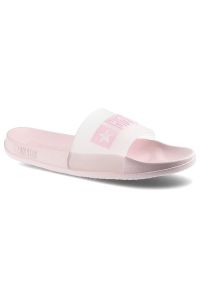 Big-Star - Różowe Klapki Big Star Damskie Buty Na Lato. Okazja: na spacer, do pracy, na plażę. Kolor: różowy. Wzór: napisy. Sezon: lato. Styl: wakacyjny