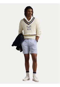 Polo Ralph Lauren Szorty materiałowe 710862767001 Błękitny Straight Fit. Kolor: niebieski. Materiał: bawełna