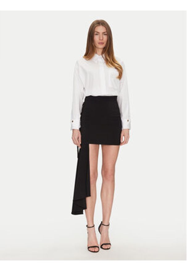Elisabetta Franchi Koszula CA-092-51E2-V380 Biały Regular Fit. Kolor: biały. Materiał: bawełna