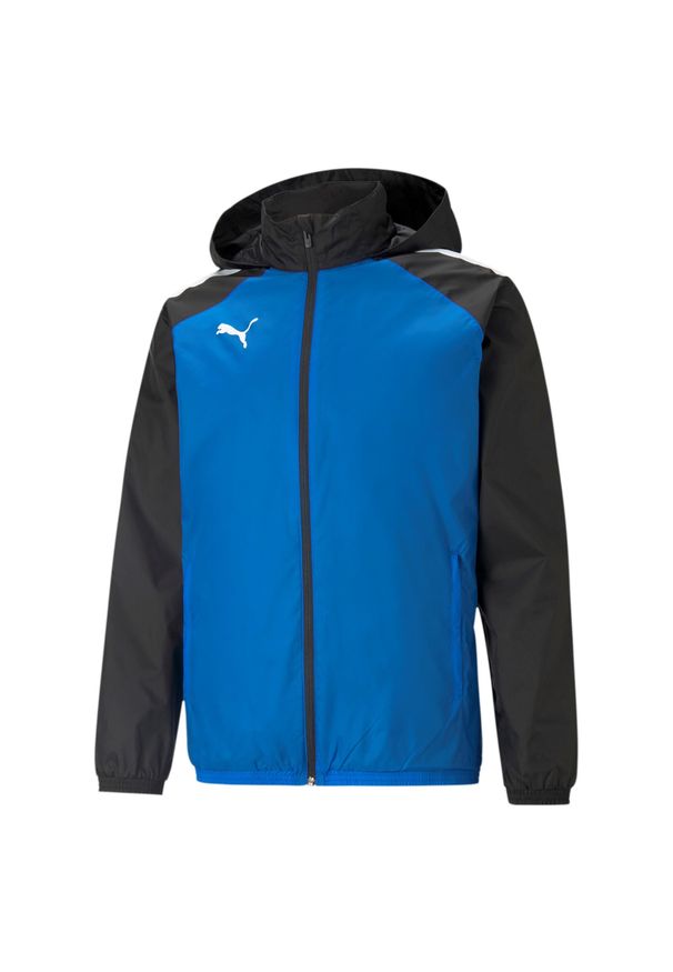 Kurtka dziecięca Puma Team Liga All Weather. Kolor: niebieski. Sport: piłka nożna