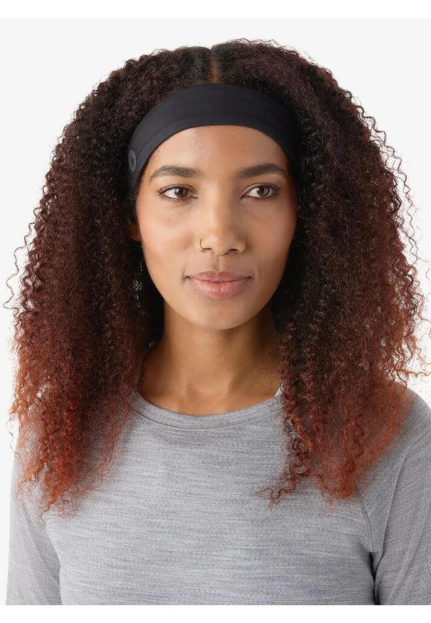 Opaska na głowę Smartwool Active Stretch Headband - black. Kolor: czarny