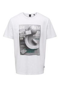 Only & Sons T-Shirt 22026378 Biały Regular Fit. Kolor: biały. Materiał: bawełna #3