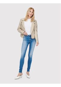 only - ONLY Kurtka z imitacji skóry Gemma 15153079 Beżowy Regular Fit. Kolor: beżowy. Materiał: skóra, wiskoza #4