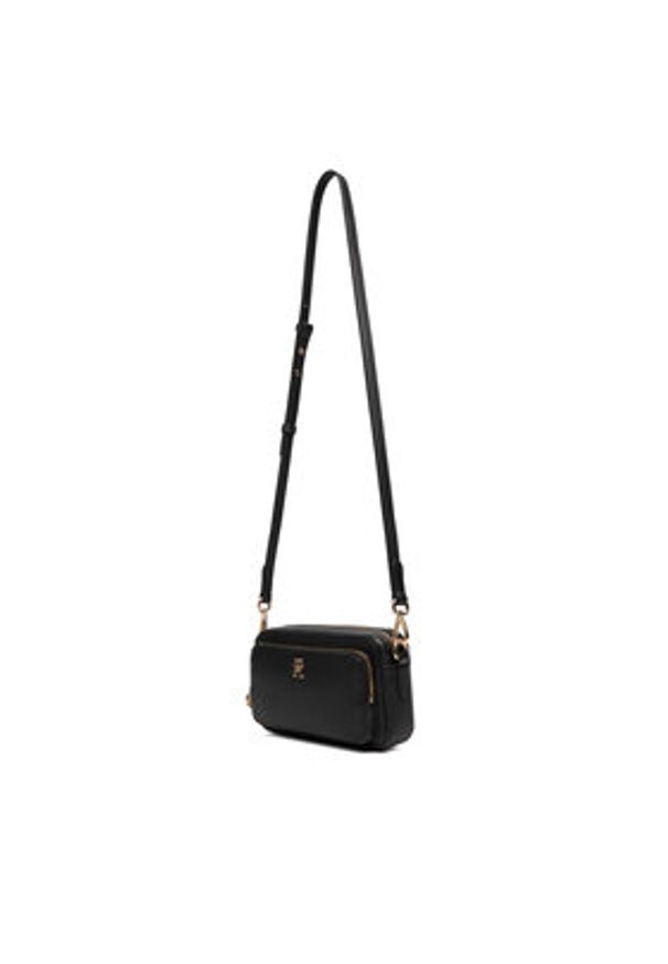 TOMMY HILFIGER - Tommy Hilfiger Torebka Th Icon Camera Bag AW0AW18120 Czarny. Kolor: czarny. Materiał: skórzane