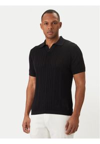 Karl Lagerfeld - KARL LAGERFELD Polo 655016 562304 Czarny Regular Fit. Typ kołnierza: polo. Kolor: czarny. Materiał: bawełna #1