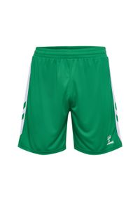 Szorty dla dzieci Hummel. Kolor: zielony. Materiał: materiał. Styl: sportowy