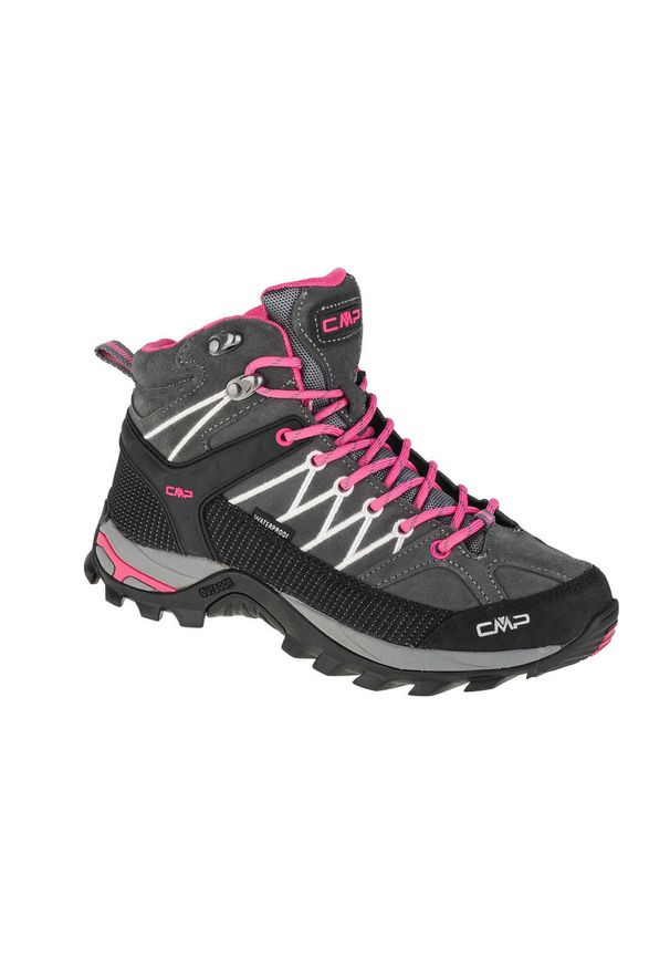 Buty trekkingowe damskie, CMP Rigel Mid. Kolor: różowy. Materiał: tkanina, materiał, skóra, syntetyk