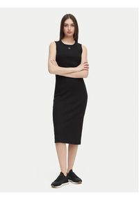 Calvin Klein Jeans Sukienka codzienna LV047G209G Czarny Slim Fit. Okazja: na co dzień. Kolor: czarny. Materiał: bawełna. Typ sukienki: proste. Styl: casual #4
