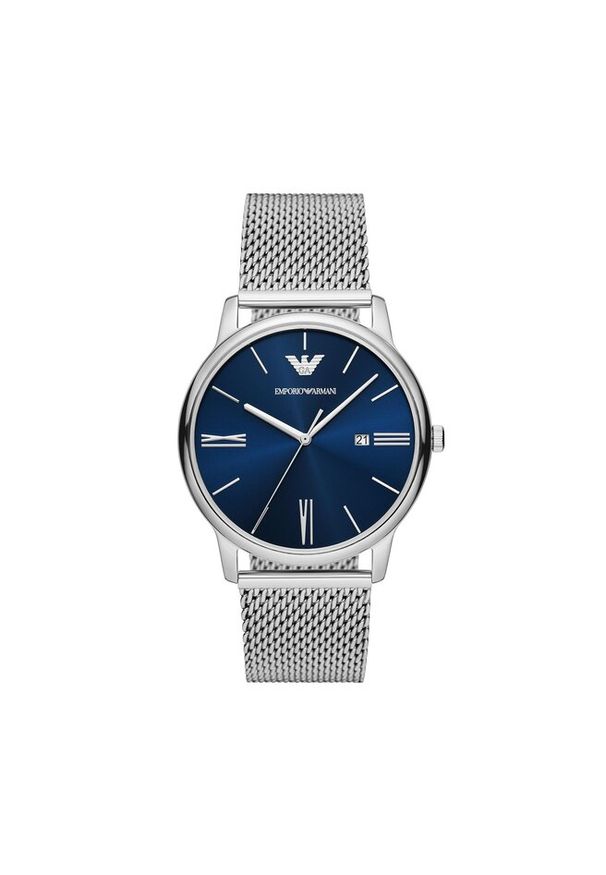 Zegarek Emporio Armani. Kolor: srebrny