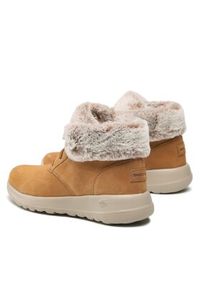skechers - Skechers Trzewiki Plush Dreams 144042/CSNT Brązowy. Kolor: brązowy. Materiał: zamsz, skóra #4