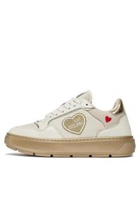 Love Moschino - LOVE MOSCHINO Sneakersy JA15204G1IJC290A Złoty. Kolor: złoty. Materiał: skóra #3