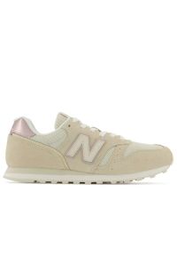 Buty New Balance WL373FH2 - beżowe. Okazja: na co dzień. Kolor: beżowy. Materiał: guma, zamsz, materiał, syntetyk. Szerokość cholewki: normalna. Model: New Balance 373. Sport: turystyka piesza #1
