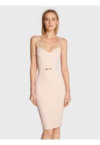 Elisabetta Franchi Sukienka koktajlowa AB-191-26E2-V330 Różowy Slim Fit. Kolor: różowy. Materiał: syntetyk. Styl: wizytowy #1