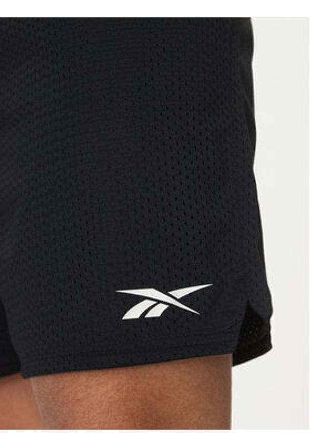 Reebok Szorty sportowe 100214877 Czarny Regular Fit. Kolor: czarny. Materiał: syntetyk. Styl: sportowy