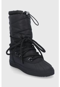 Inuikii - Śniegowce. Nosek buta: okrągły. Zapięcie: sznurówki. Kolor: czarny. Obcas: na obcasie. Wysokość obcasa: niski #3