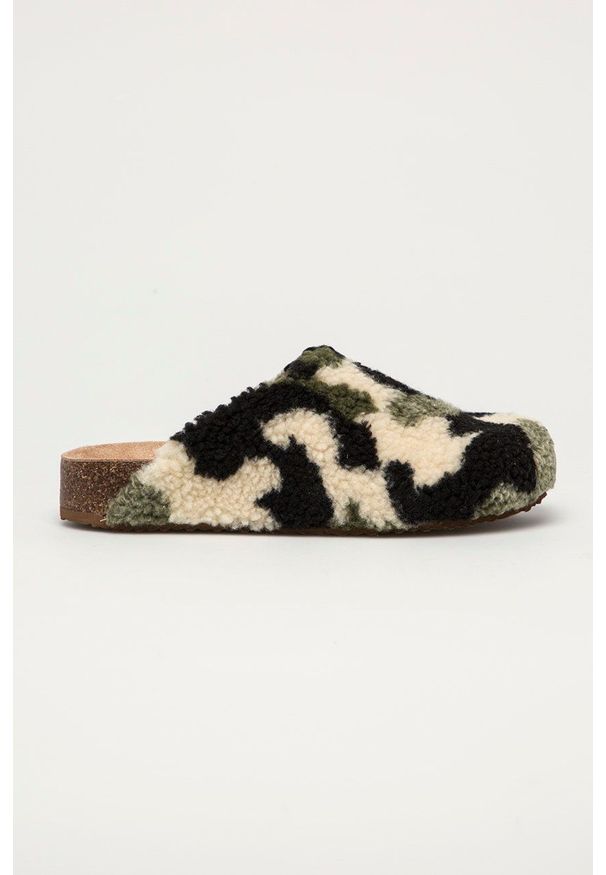 Steve Madden - Kapcie Vesa. Nosek buta: okrągły. Kolor: zielony. Materiał: guma