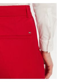 TOMMY HILFIGER - Tommy Hilfiger Chinosy WW0WW40504 Czerwony Straight Fit. Kolor: czerwony. Materiał: lyocell #4