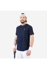 ARTENGO - Koszulka tenisowa męska krótki rękaw Artengo Dry Gaël Monfils. Kolor: niebieski. Materiał: elastan, poliester, materiał. Długość rękawa: krótki rękaw. Długość: krótkie. Sport: tenis