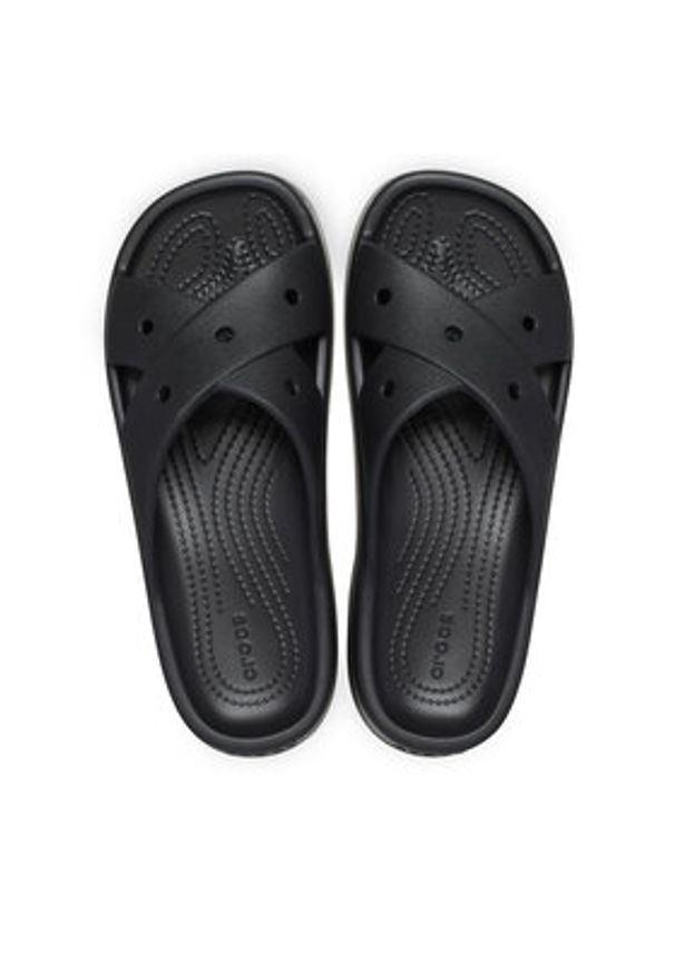 Crocs Klapki Classic Women's Cross Strap 210840 Czarny. Kolor: czarny