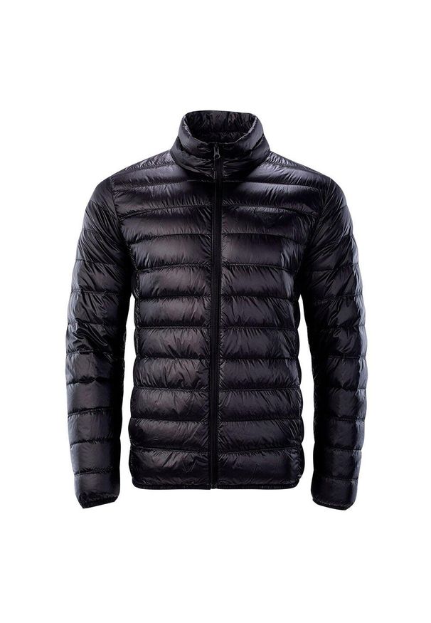 Iguana - Męska Ocieplana Kurtka Blanco. Kolor: czarny. Materiał: puch. Sport: turystyka piesza