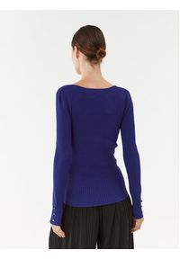Morgan Sweter 232-MAZ Niebieski Slim Fit. Kolor: niebieski. Materiał: syntetyk