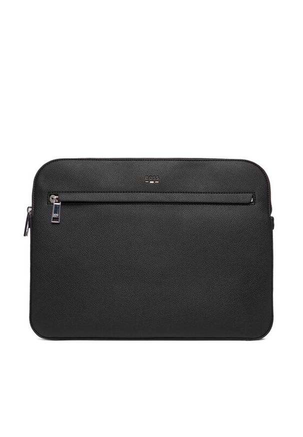 BOSS Etui na laptopa 50558167 Czarny. Kolor: czarny. Materiał: skóra