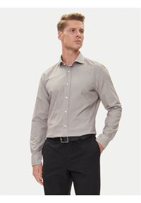 BOSS Koszula C-Hank 50545225 Beżowy Slim Fit. Kolor: beżowy. Materiał: bawełna