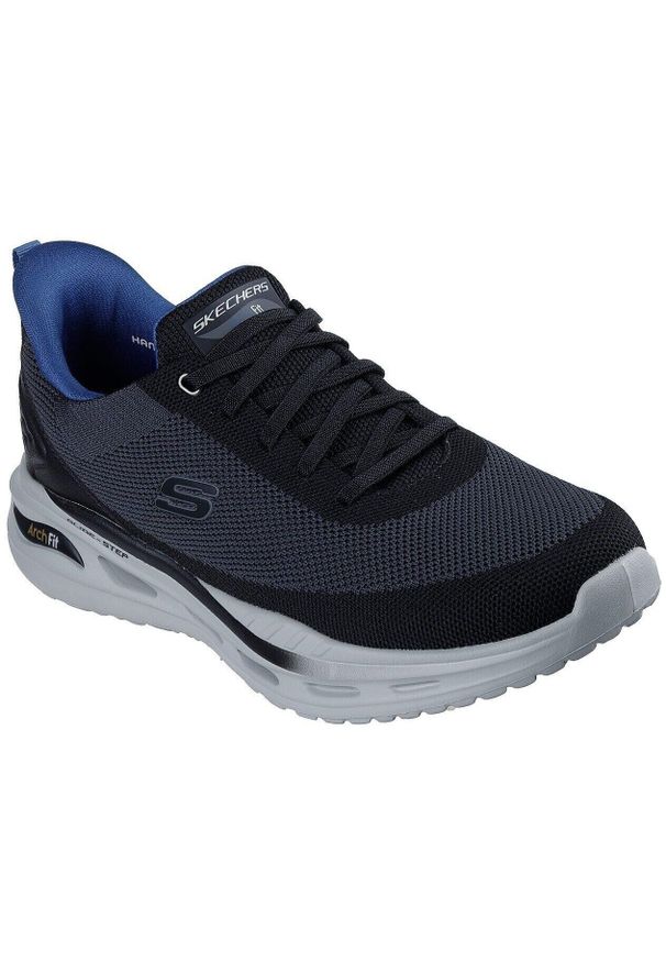 skechers - Adidasy Skechers Arch Fit Orvan - Kin, Mężczyźni. Kolor: niebieski. Materiał: materiał. Sport: fitness