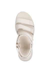skechers - Sandały Skechers D'lux Walker - Going, Kobiety. Kolor: biały. Materiał: syntetyk, materiał