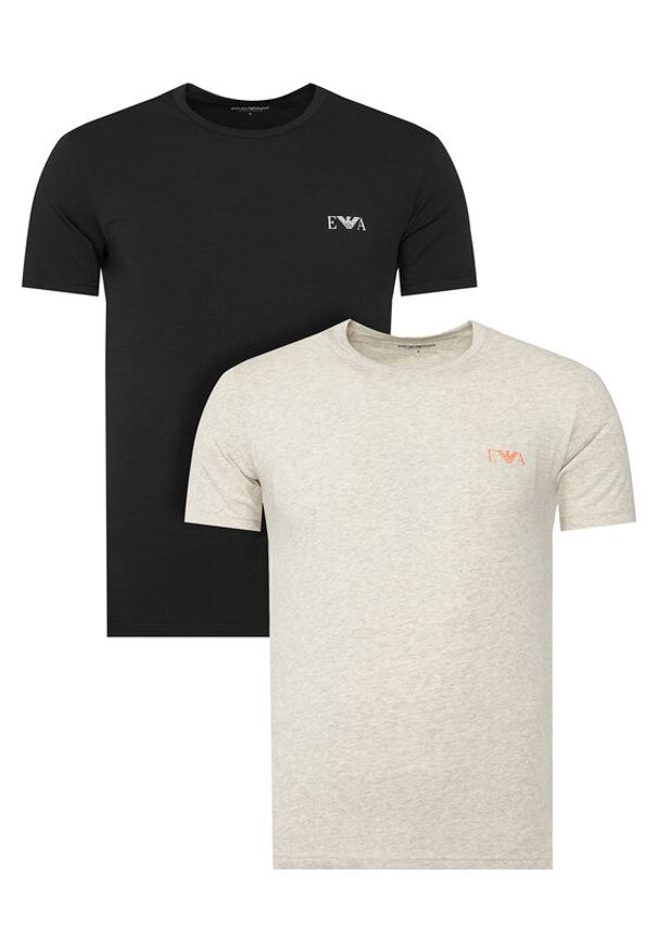 Emporio Armani Underwear Komplet t-shirtów EM001849 AF20668 MC499 Kolorowy Slim Fit. Materiał: bawełna. Wzór: kolorowy