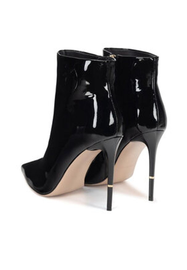 Eva Minge Botki SAFA-835-0406 Czarny. Kolor: czarny. Materiał: lakier, skóra