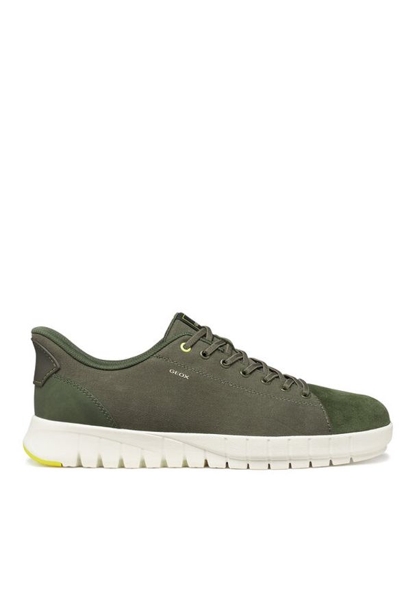 Geox Sneakersy U Flextride Plus U65MAC 01022 C3391 Zielony. Kolor: zielony. Materiał: materiał
