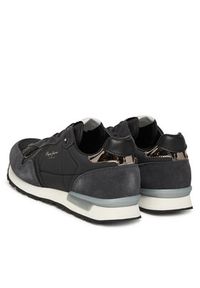 Pepe Jeans Sneakersy Brit Mirror W PLS400004 Czarny. Kolor: czarny. Materiał: materiał #6