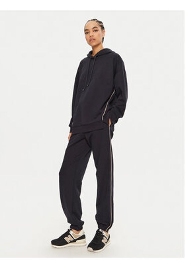 Max Mara Leisure Bluza Flipper 2426926038 Granatowy Regular Fit. Kolor: niebieski. Materiał: syntetyk, bawełna