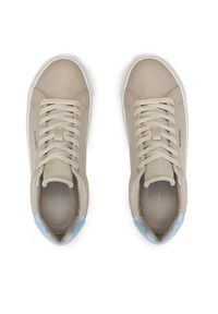 Calvin Klein Sneakersy Cupsole Lace Up W/Ml Lth HW0HW02119 Beżowy. Kolor: beżowy #4