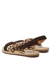 Manebi Espadryle Sandals P 7.8 Y0 Brązowy. Kolor: brązowy. Materiał: skóra, zamsz #5