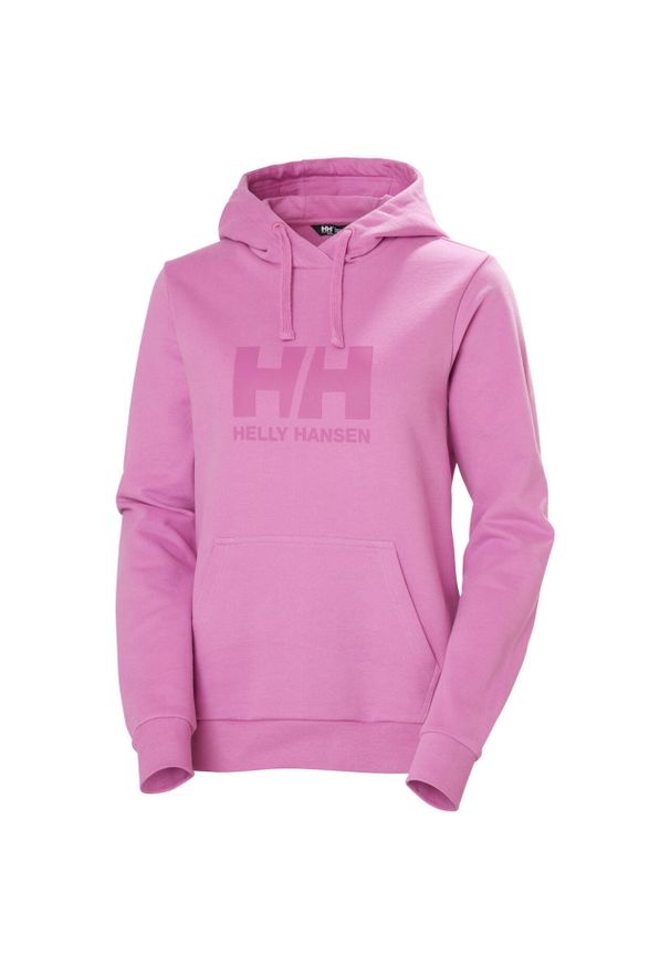 Kurtka dresowa damska z logo Helly Hansen 2.0. Kolor: różowy. Materiał: dresówka