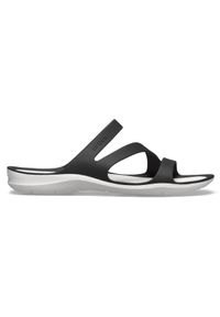 Klapki sportowe damskie Crocs Swiftwater Sandal. Kolor: biały, wielokolorowy, czarny. Styl: sportowy #1