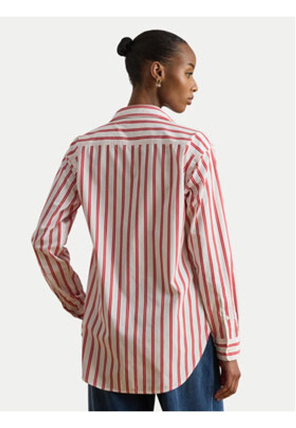 Lauren Ralph Lauren - LAUREN RALPH LAUREN Koszula 200P08746002 Czerwony Relaxed Fit. Kolor: czerwony. Materiał: bawełna